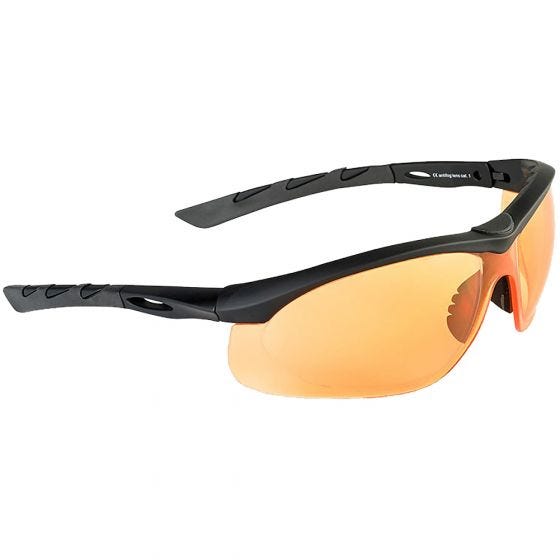 Swiss Eye Lancer Sonnenbrille mit Gläsern in Orange / Gummigestell in Schwarz