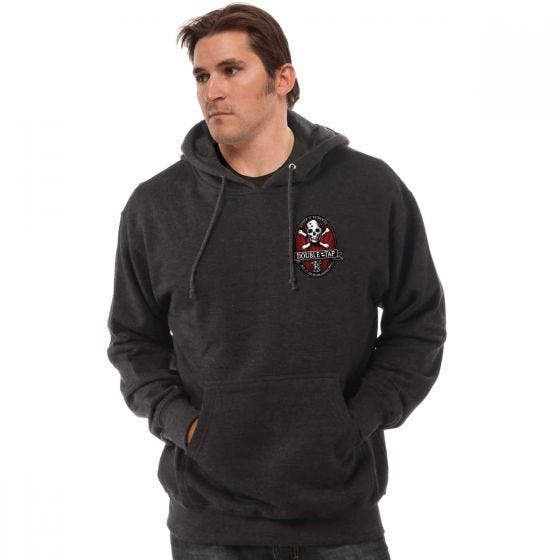 7.62 Design Double Tap Kapuzenpullover Charcoal