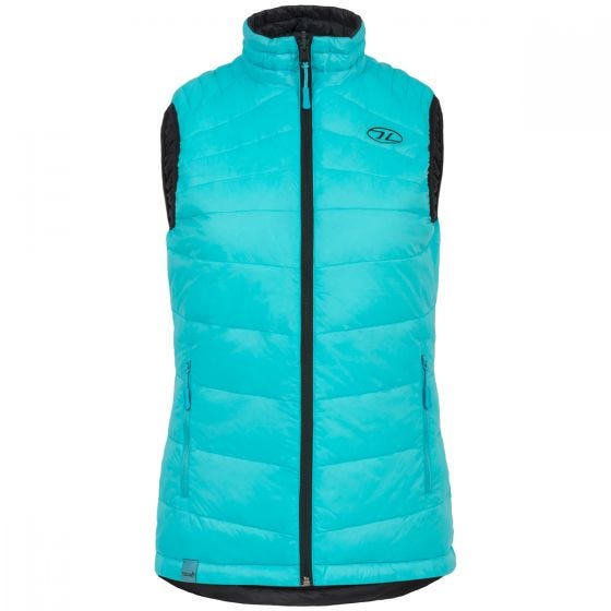 Highlander Womens Reversible Gilet Noir/Turquoise