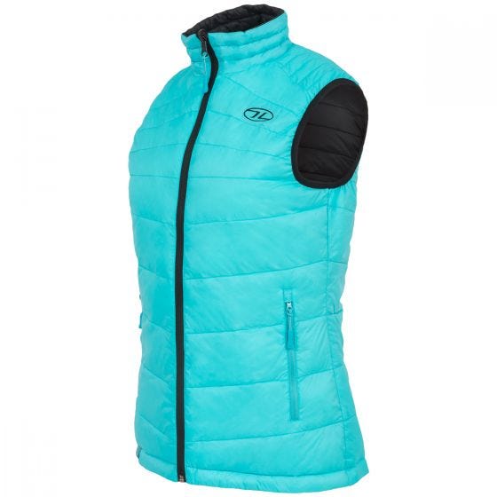 Highlander Womens Reversible Gilet Noir/Turquoise