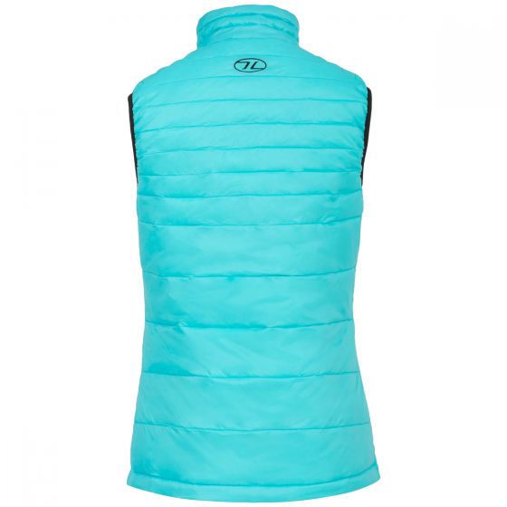 Highlander Womens Reversible Gilet Noir/Turquoise