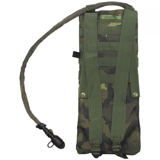 MFH Trinkblase und Tasche mit MOLLE-Befestigungssystem Czech Woodland