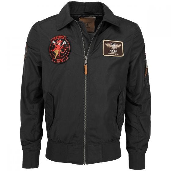 Mil-Tec Top Gun Flight Jacket Hornet Noir