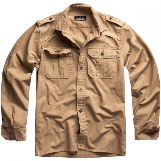 Surplus M65 Basic Langarm-Shirt - Beige