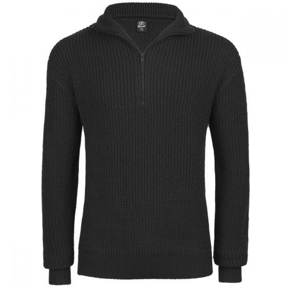 Brandit Marine Troyer-Pullover Schwarz