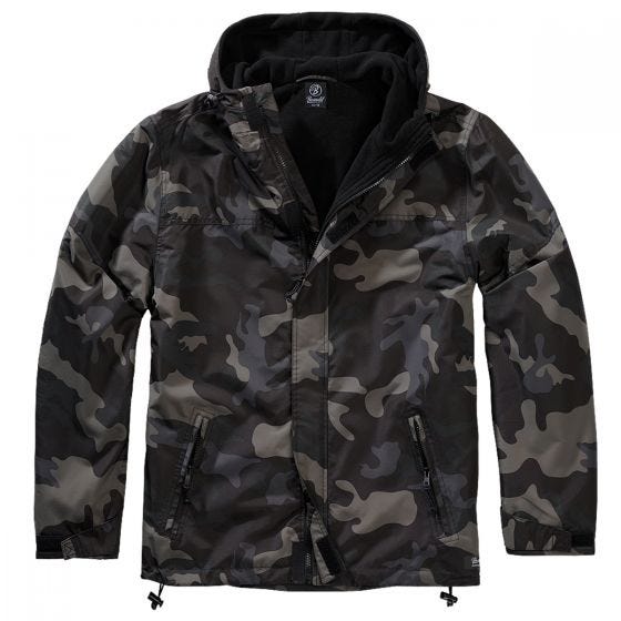 Brandit Windbreaker Front Zip Dark Camo