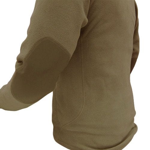 Condor Fleece-Pullover 1/4-Reißverschluss Tan