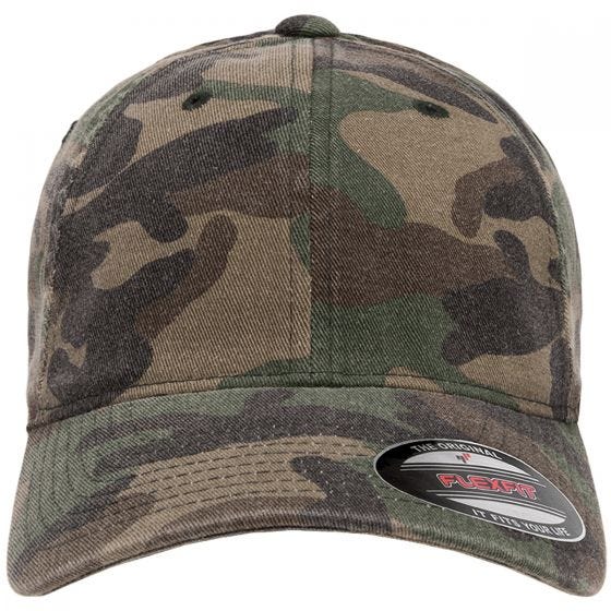 Flexfit Garment Washed Camo Woodland