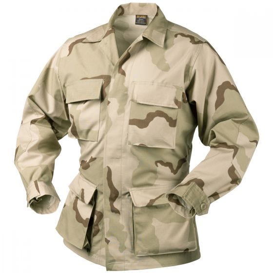 Helikon Genuine BDU Hemd Baumwoll-Ripstop Desert 3 Farben