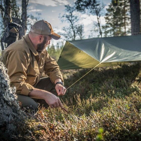 Helikon Supertarp Zeltplane Navy blau