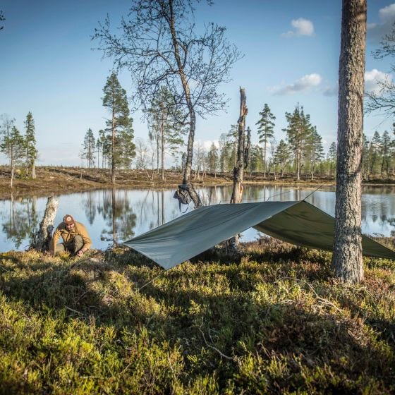 Helikon Supertarp Zeltplane Navy blau