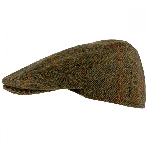 Jack Pyke Schiebermütze aus Wolle-Mix Tweed Brown