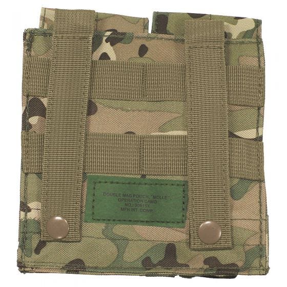 MFH M4/M16 Doppel-Magazintasche mit MOLLE-Befestigungssystem Operation Camo