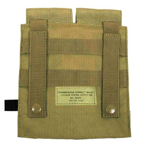 MFH M4/M16 Doppel-Magazintasche mit MOLLE-Befestigungssystem Coyote