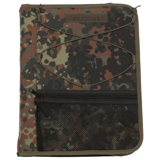 MFH De Luxe Schreibmappe mit Kartenhülle Flecktarn