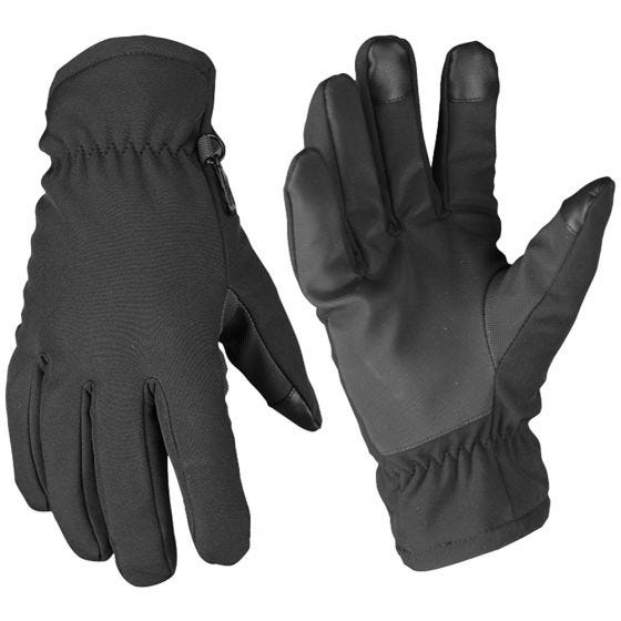 Mil-Tec Softshell-Handschuhe mit Thinsulate Schwarz