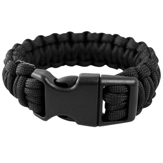 Mil-Tec 15 mm Armband aus Fallschirmschnur Schwarz