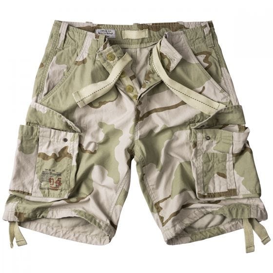 Surplus Airborne Shorts im Vintage-Stil 3-Colour Desert