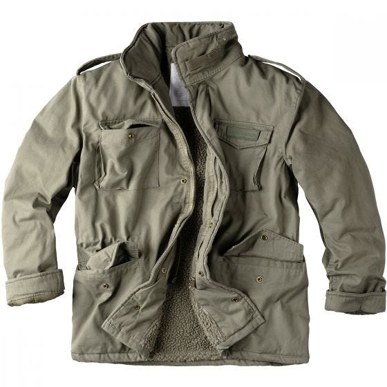 Surplus Paratrooper Winterjacke Olivgrün verwaschen