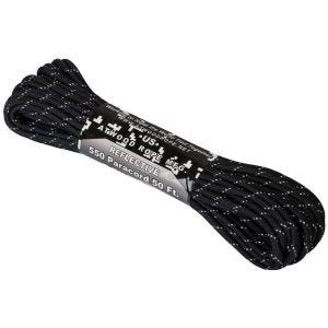 Atwood Rope 550 Paracord 50 ft - Schwarz