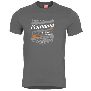 Pentagon Ageron T-Shirt mit ACR-Motiv Wolf Grey