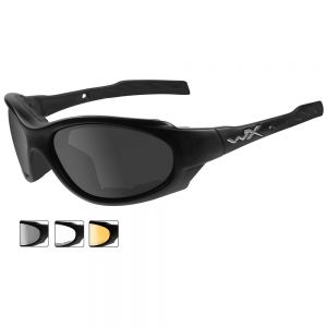 Wiley X XL-1 Advanced Schutzbrille - Gläser in Smoke Grey + Transparent + Light Rust / Gestell in Mattschwarz