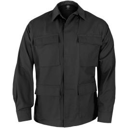 Propper Uniform BDU Jacke aus Baumwoll Polyester Ripstop Schwarz