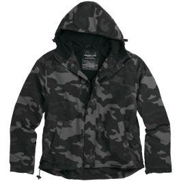 Surplus Windbreaker Jacke mit ReiBverschluss Black Camo