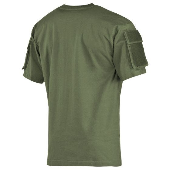 MFH US Mit Ärmeltaschen Kurzarmhemd - OD Green