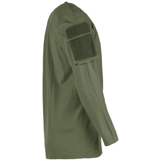 MFH US Mit Ärmeltaschen Langarm-Shirt - OD Green
