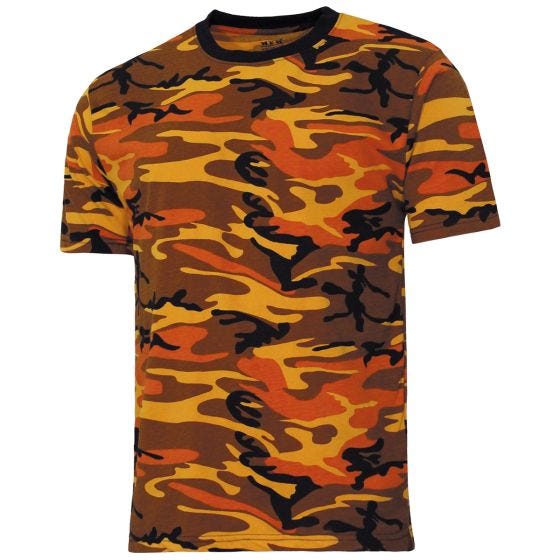 MFH US Streetstyle T-Shirt - Orange Camo