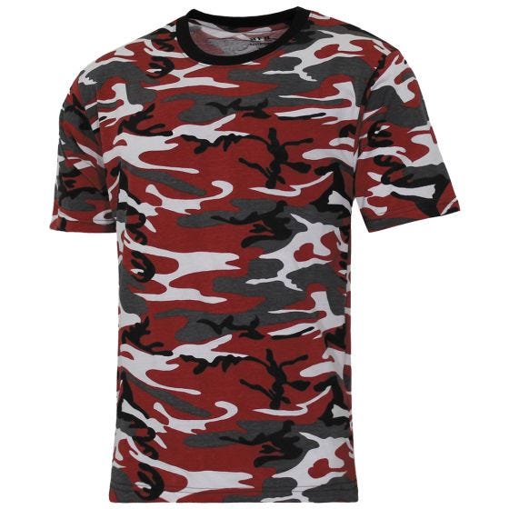 MFH US Streetstyle T-Shirt - Rouge Camo