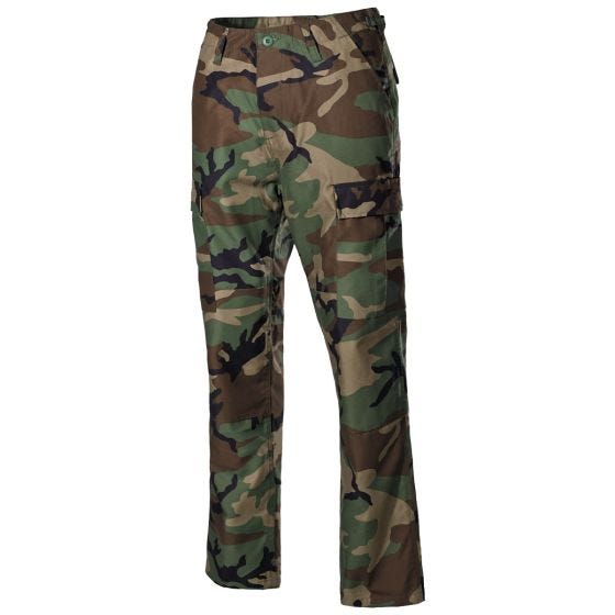 MFH US BDU Reinforced Kampfhose - Woodland