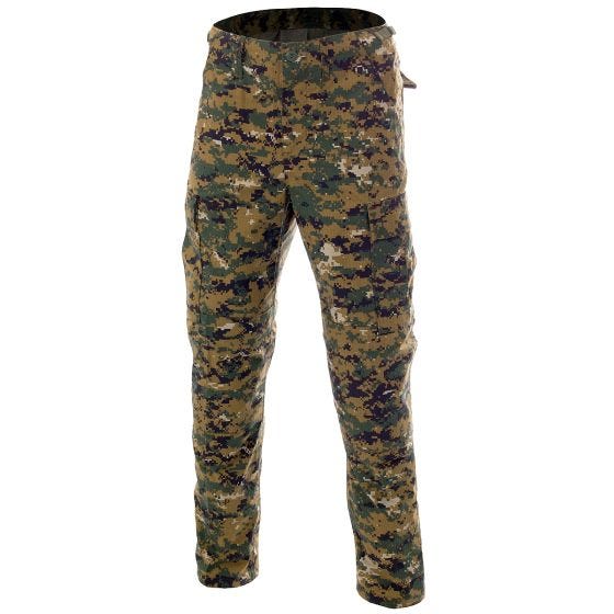 MFH BDU Einsatzhose aus Ripstop Digital Woodland