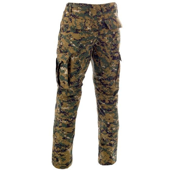 MFH BDU Einsatzhose aus Ripstop Digital Woodland