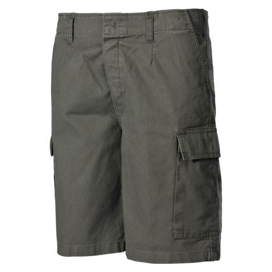 MFH BW Bermuda Shorts - OD Grün Pierrewashed