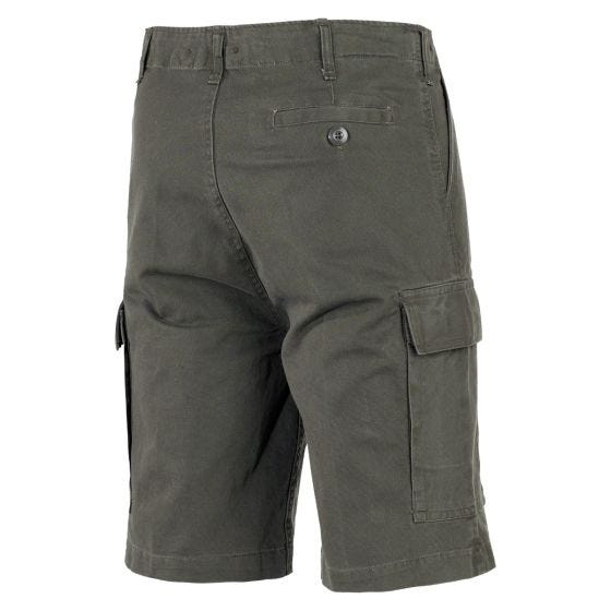 MFH BW Bermuda Shorts - OD Grün Pierrewashed