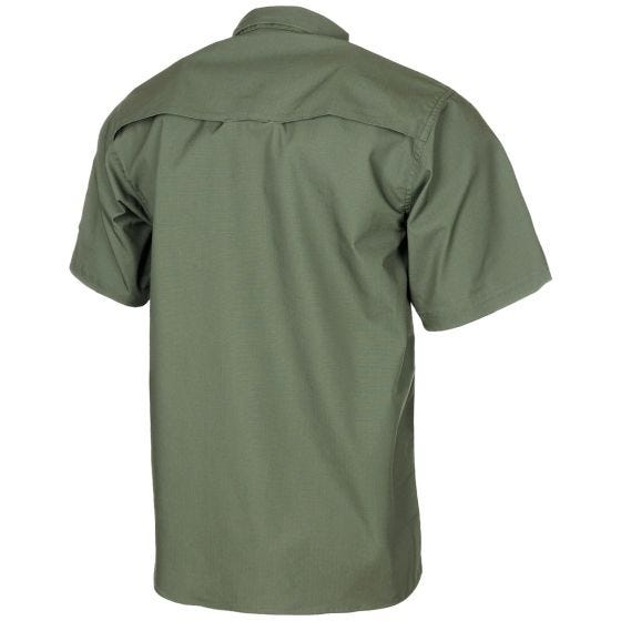 MFH Attack Teflonbeschichtet Kurzarmhemd RipStop - OD Green