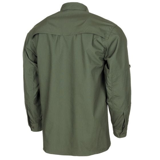 MFH Attack Teflonbeschichtet Langarm-Shirt RipStop - OD Green