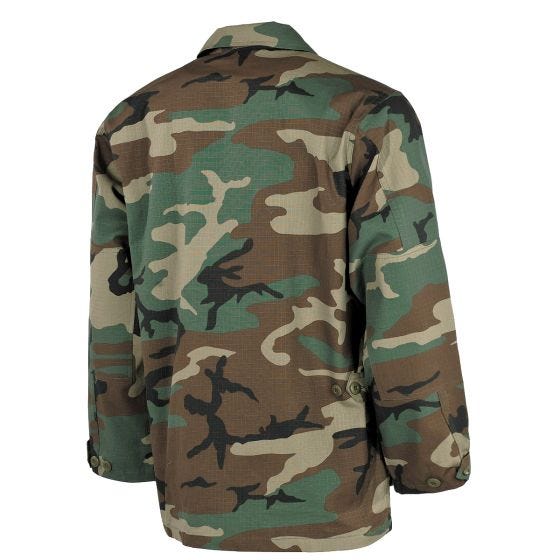 MFH US BDU Feldjacke Ripstop - Woodland Camo