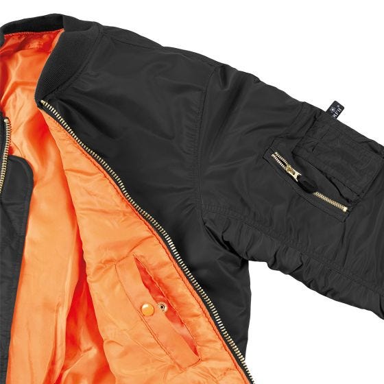 MFH US MA1 Fliegerjacke - Schwarz