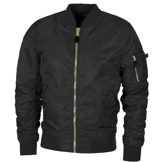MFH US Airforce MA1 Jacke - Schwarz