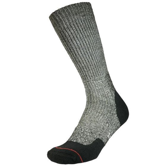 1000 Mile Fusion Repreve Double Layer Wandersocke - Charcoal Marl/Schwarz