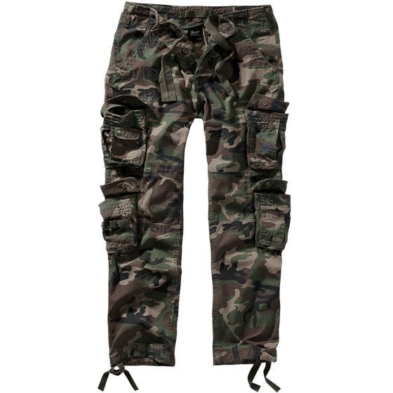 Brandit Pure Slim-Fit-Hose - Woodland