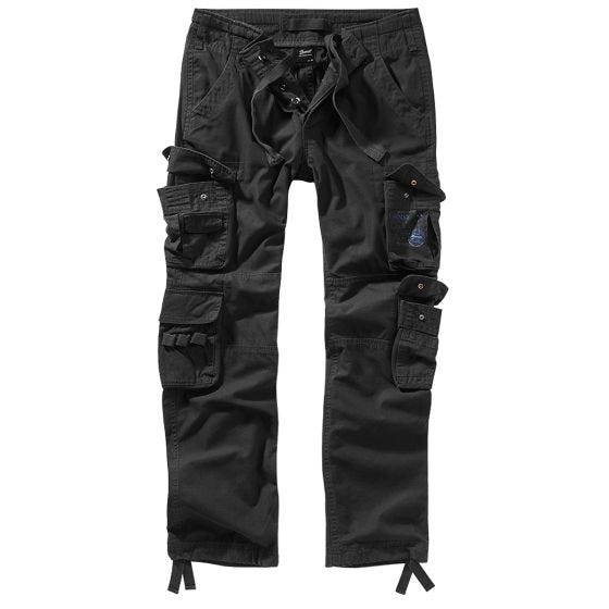 Brandit Pure Slim-Fit-Hose - Schwarz