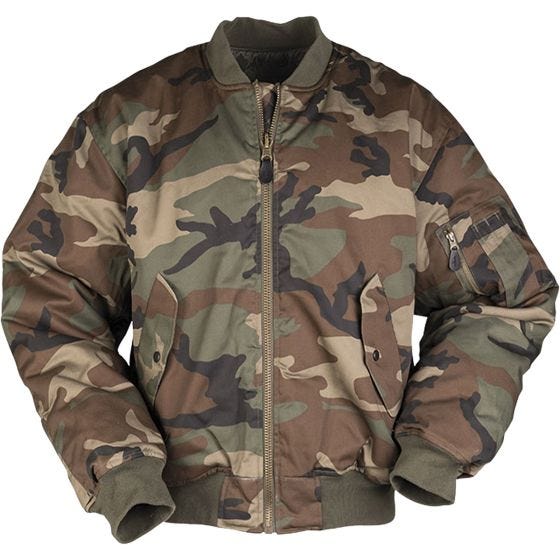 Mil-Tec MA-1 Fliegerjacke Woodland