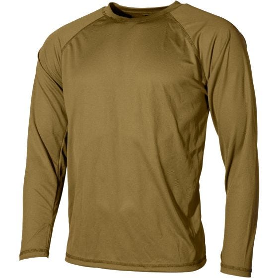 MFH US Level I Gen III Langärmliges Unterhemd Coyote Tan