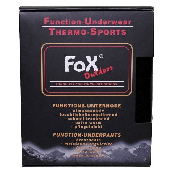 Fox Outdoor Thermo-Functional Unterhose - Schwarz