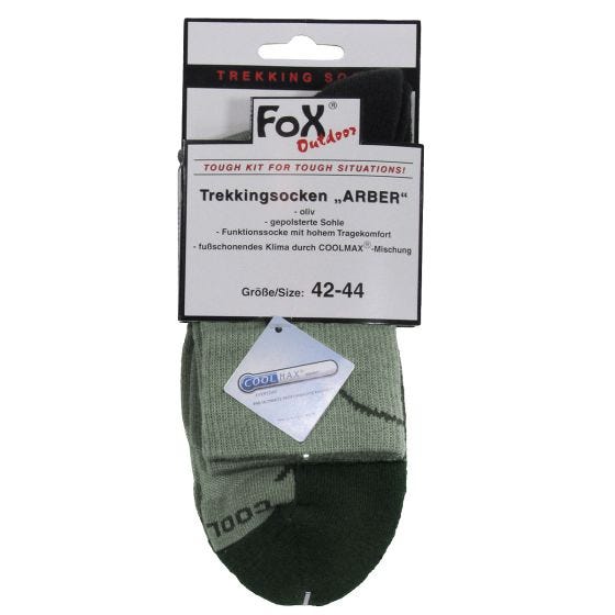 Fox Outdoor Arber Trekking Socken - Olivgrün