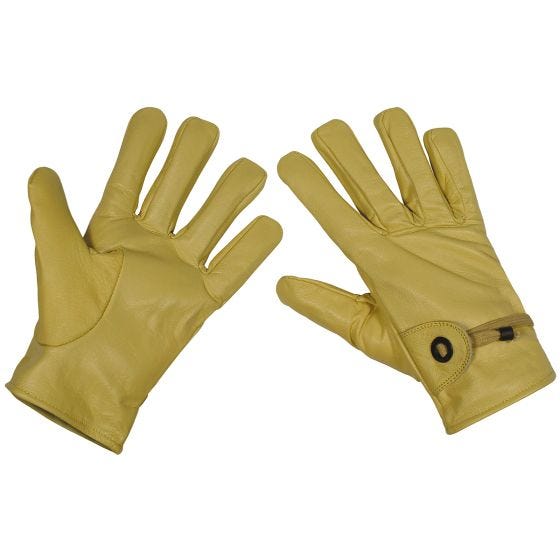 MFH Western Leather Handschuhe - Beige